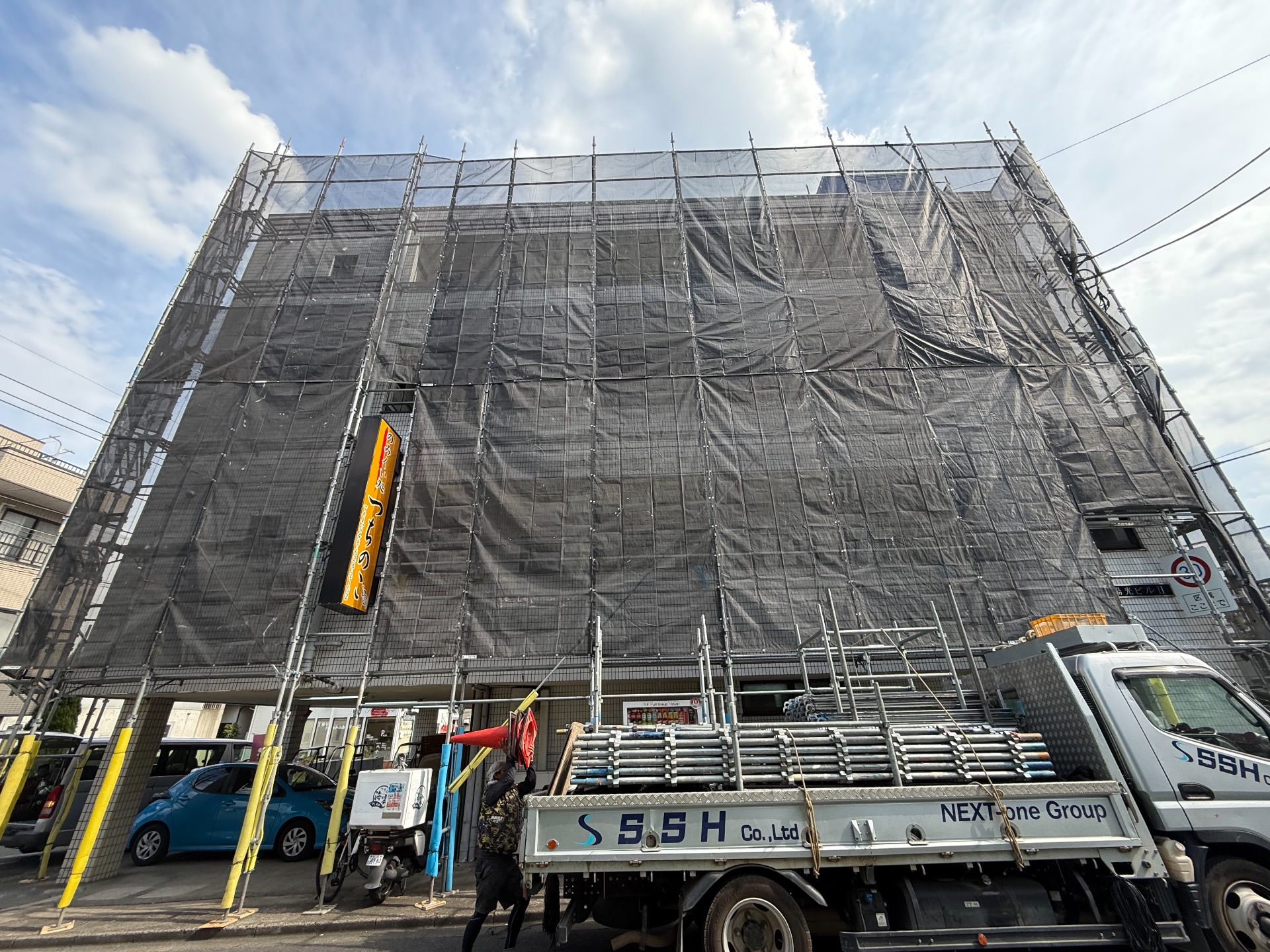 【足場】埼玉県桶川市寿にて仮設工事